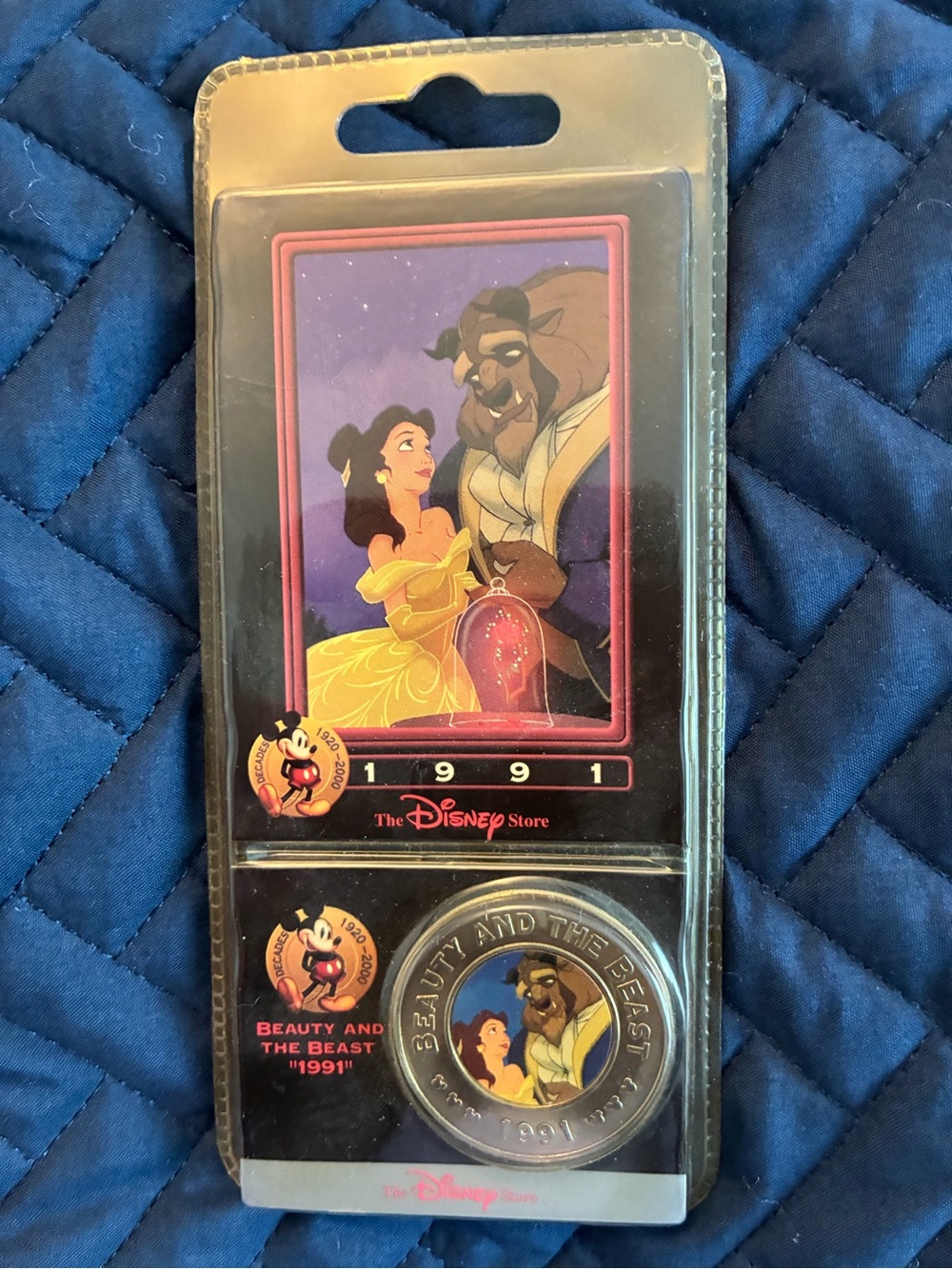Disney Beauty and the Beast Card & Medallion Set. Sealed, never opened.